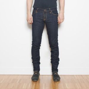 Nudie Tight Long John Organic Twill Rinse